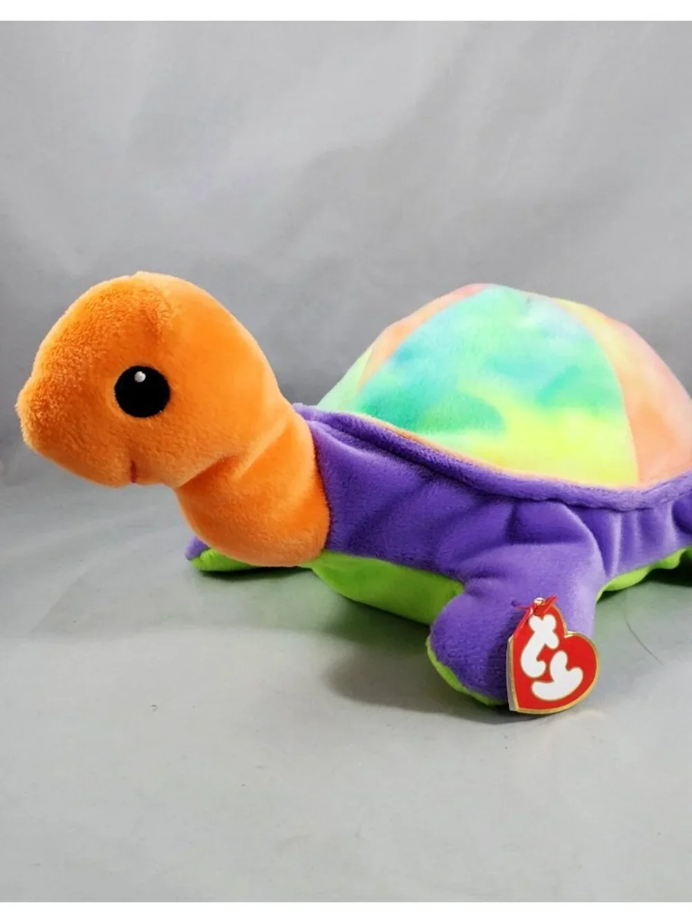 Ty Pillow Pals SNAP the Turtle Plush Tie-Dye Shell Orange Head Vintage 1998